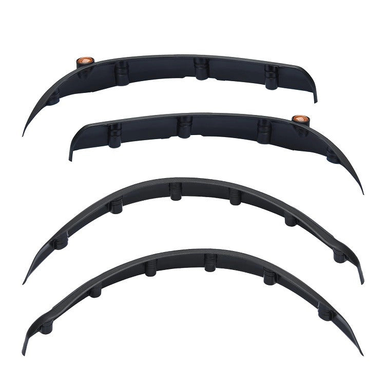 Golf cart fender flares with reflectors, set of 4
