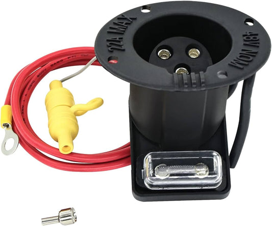 Receptacle & 48v Fuse Assembly Suits Club Car Ds