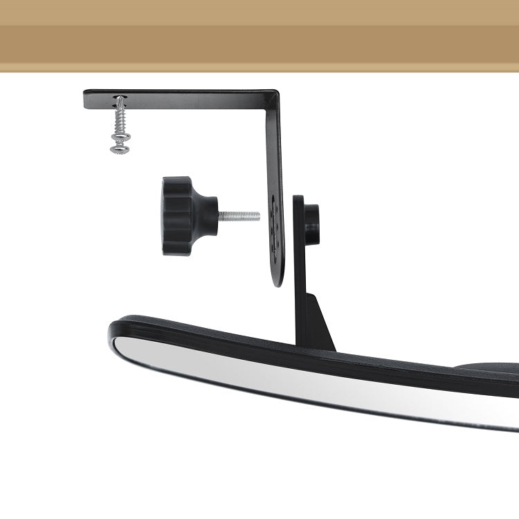 Wide convex golf cart rear view mirror 42cm